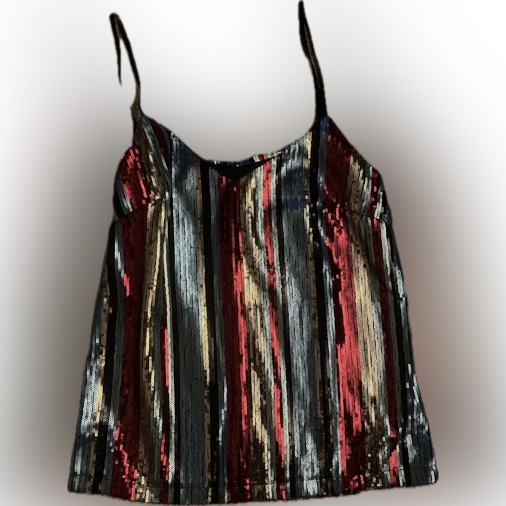 Sequins tank top multicolored